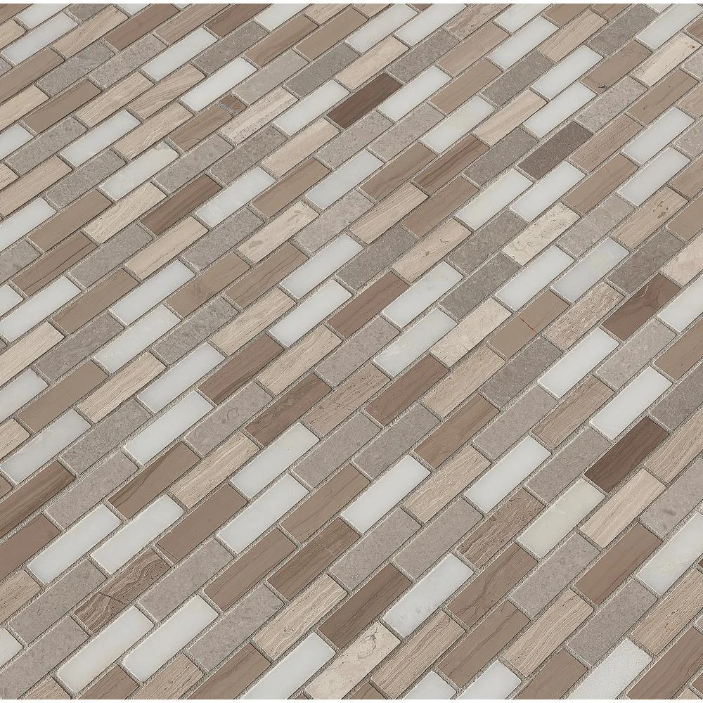 MSI Arctic Storm 12 In. X 12 In. X 10mm Honed Marble Mesh-Mounted Mosaic Floor And Wall Tile (1 Sq. Ft.) - Image 9