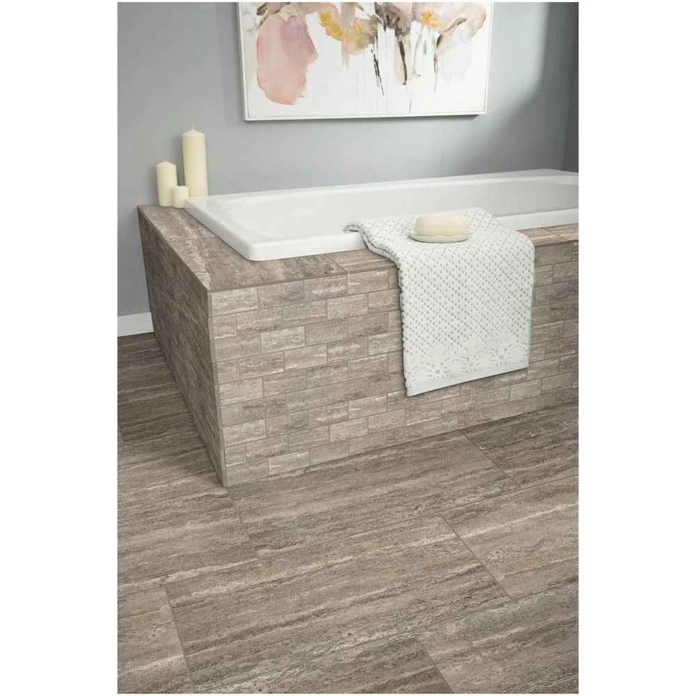 Daltile Stonehollow Smoky Taupe 12 In. X 12 In. X 6.35mm Ceramic Brick Joint Mosaic Floor And Wall Tile (0.83 Sq. Ft. / Piece) - Image 4