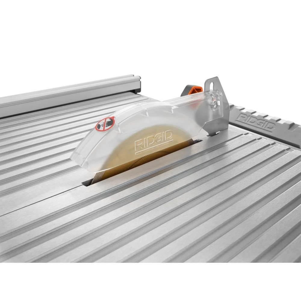 RIDGID 6.5 Amp Corded 7 In. Table Top Wet Tile Saw With Pro-Hinge Stabilizing Knee Pads - Image 4