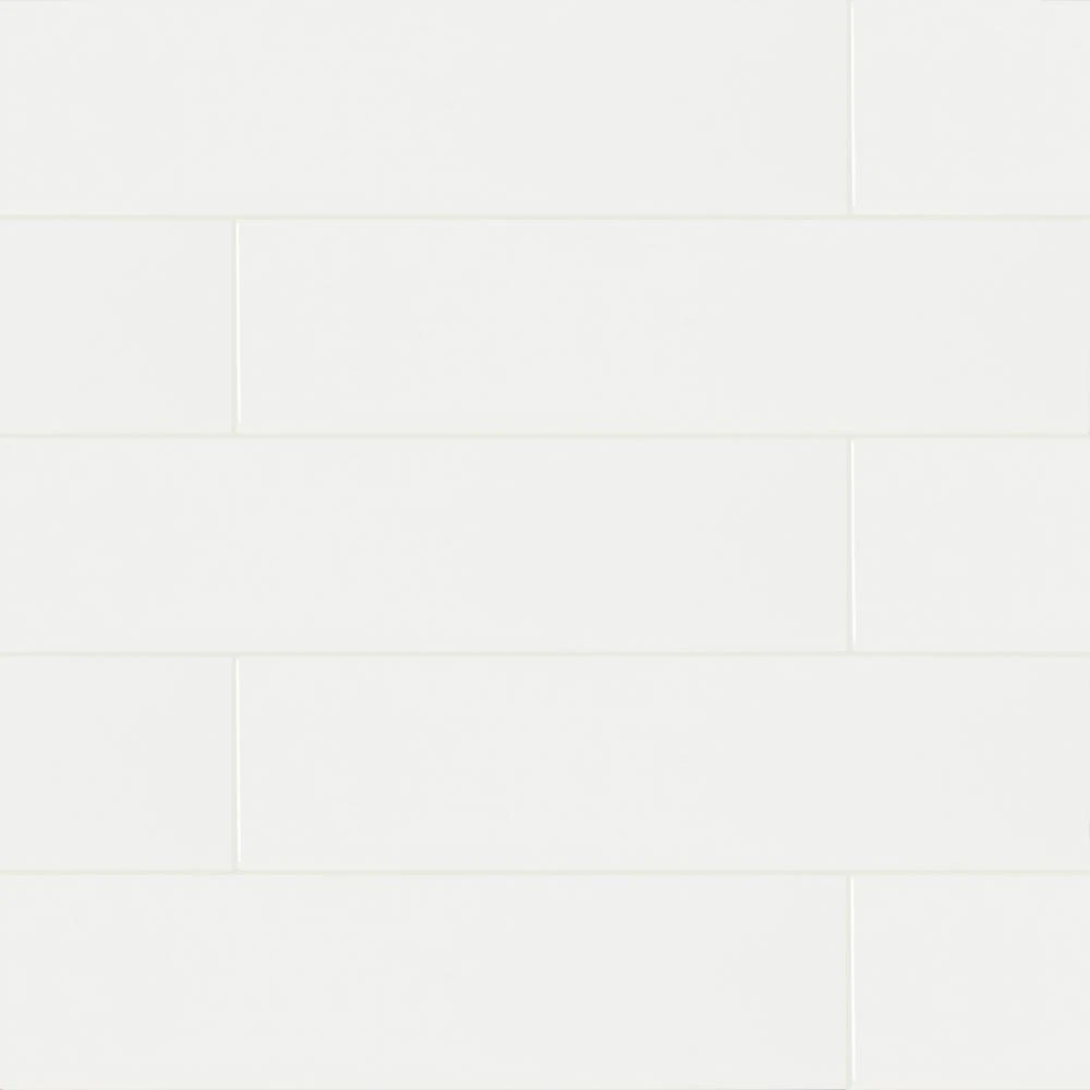 MSI 4 In. X 16 In. Glossy Ceramic White Subway Tile (0.44 Sq. Ft.)