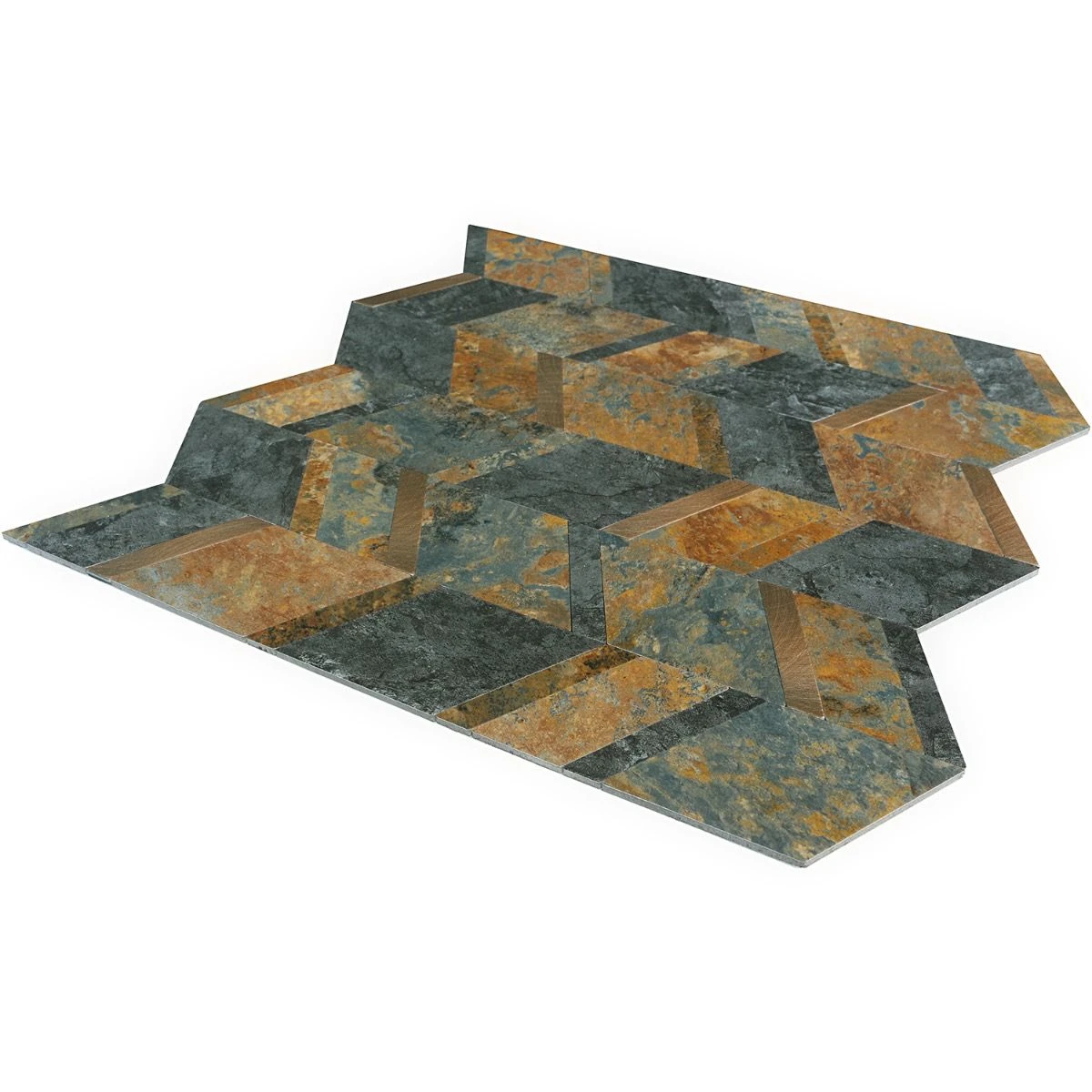 Bond Tile Easy Luxe Tether Slate 11.02 In. X 11.41 In. SPC Peel And Stick Tile (0.87 Sq. Ft. / Sheet) - Image 6