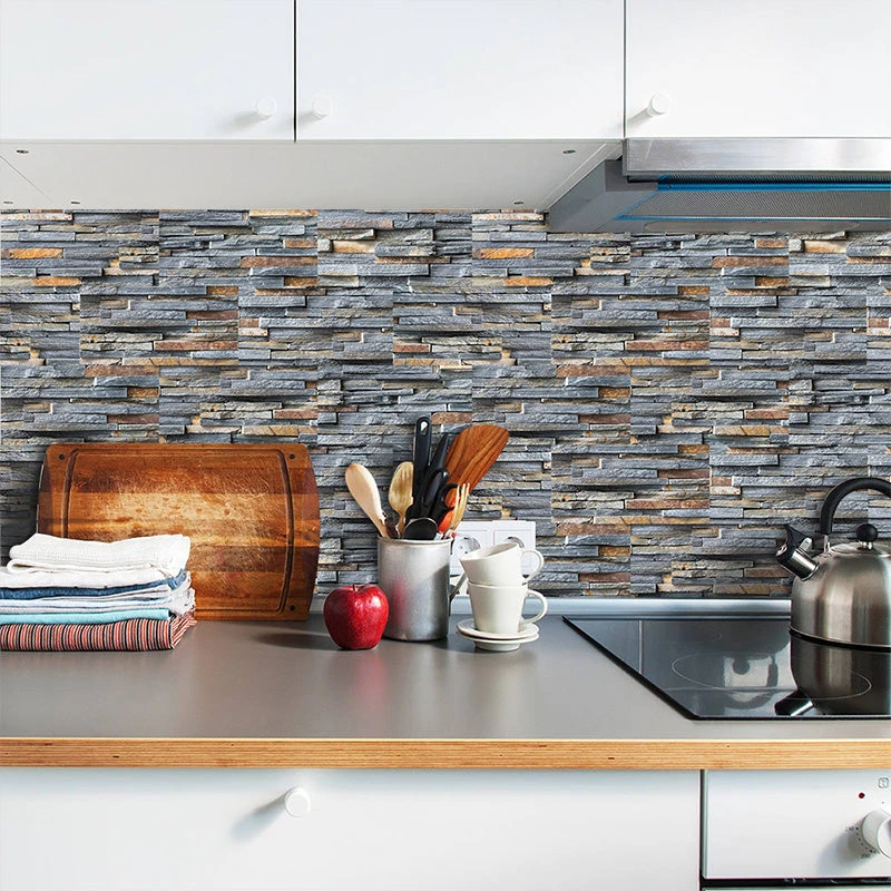 Self-Adhesive Vinyl Flooring Tiles Waterproof Peel And Stick Tiles Wall Stickers For Home Decor,Gray Wood Grain - Image 6