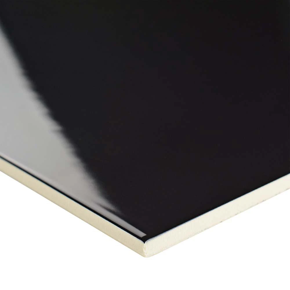 Merola Tile Piano Black 17-7/8 In. X 17-7/8 In. Ceramic Floor And Wall Tile (11.33 Sq. Ft. / Case) - Image 3