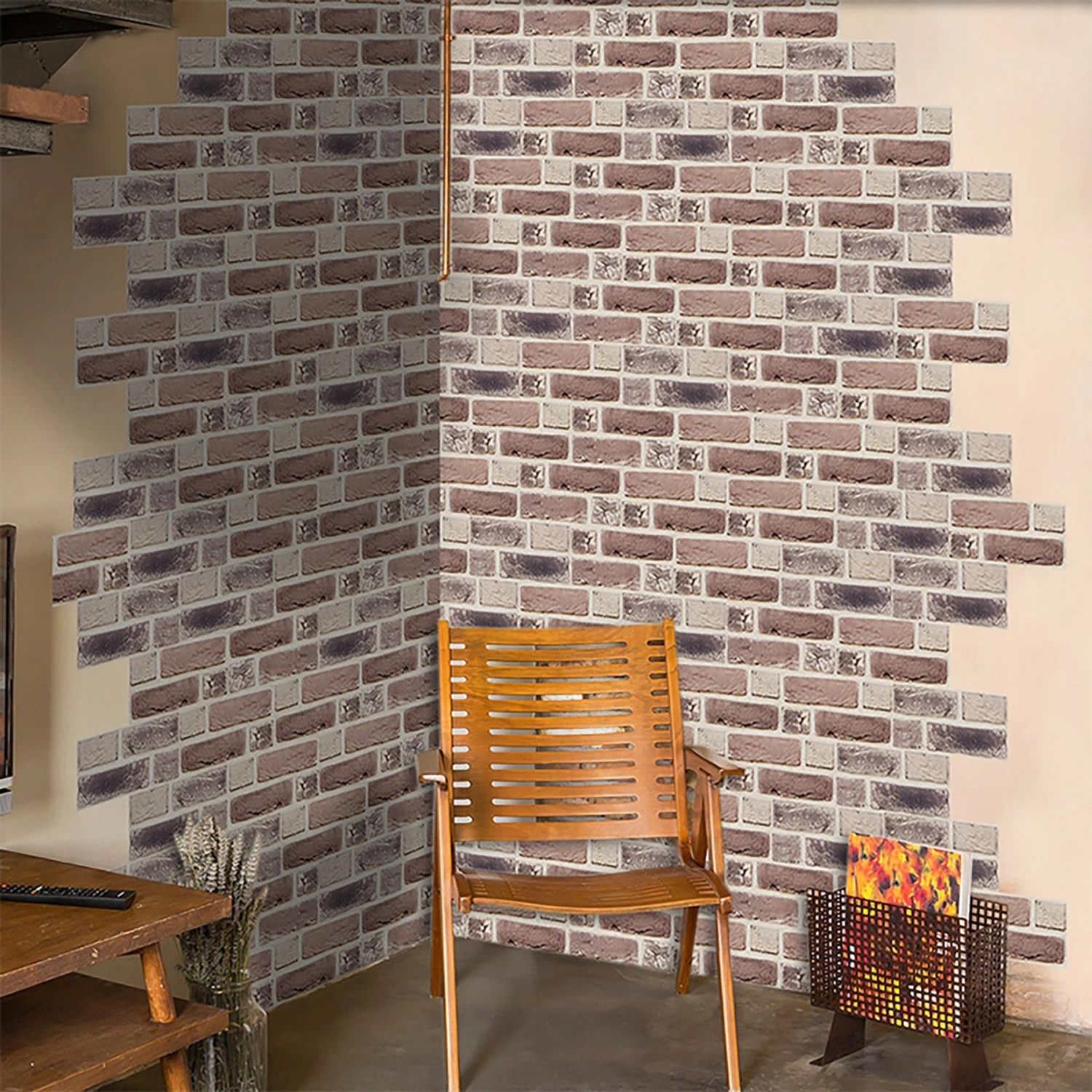 7.87'' X 3.94" 3D Self-Adhesive Kitchen Wall Tiles Bathroom Mosaic Brick Stickers Home DIY Decor - Image 7