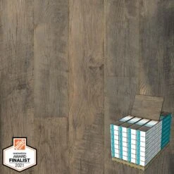 Defense+ 6.14 In. W Ashebrook Oak Antimicrobial Waterproof Laminate Wood Flooring (451.36 Sq. Ft./pallet)