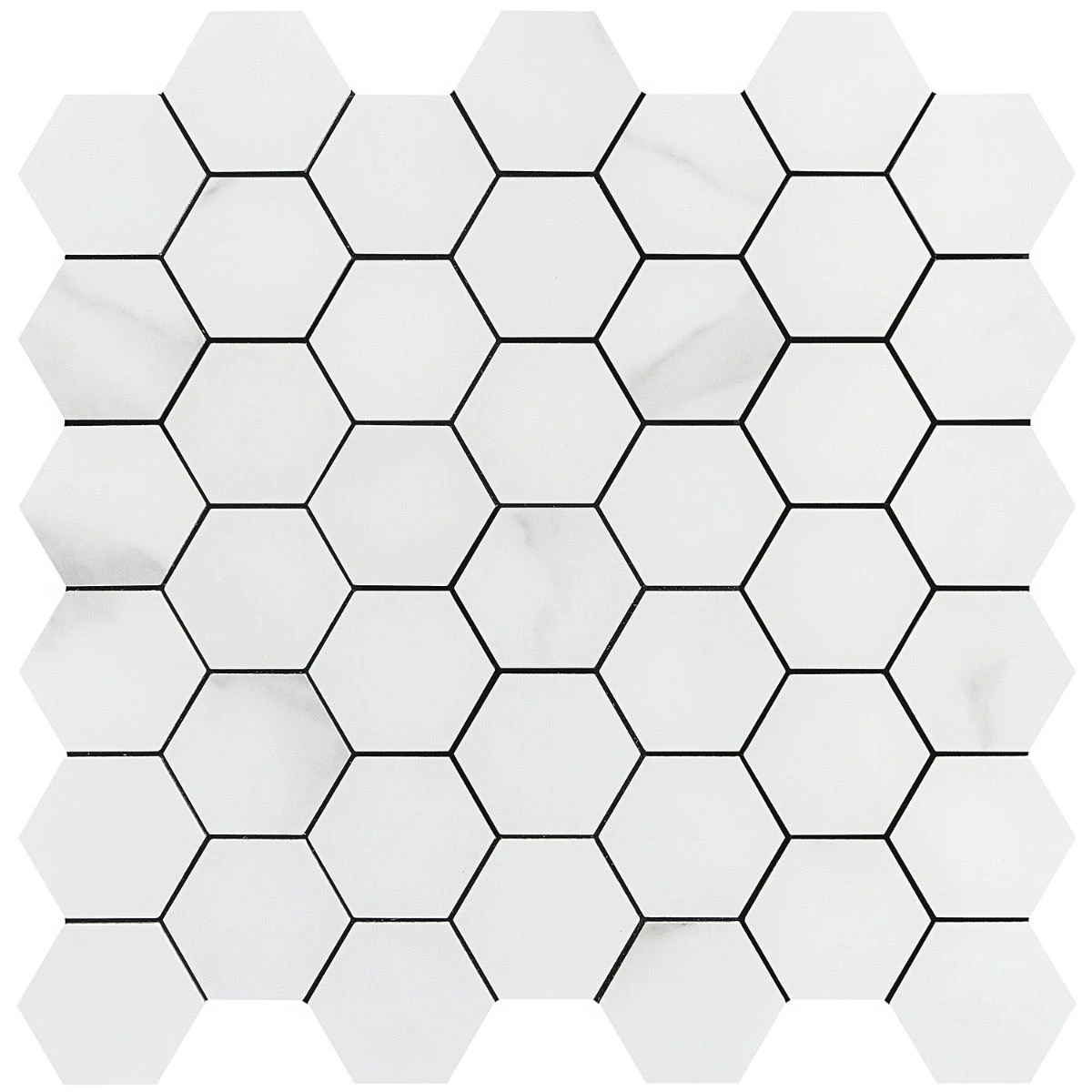 Bond Tile Easy Luxe Hex Calacatta 11.61 In. X 11.81 In. SPC Peel And Stick Tile (0.95 Sq. Ft. / Sheet) - Image 5