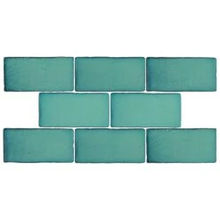 Merola Tile Antic Special Lava Verde 3 In. X 6 In. Ceramic Wall Subway Tile (4.38 Sq. Ft. / Case)