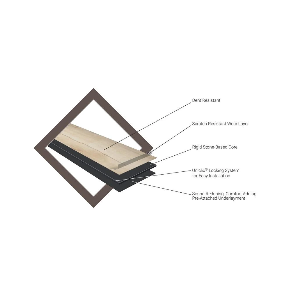 MSI Woodland Dove Oak 7 In. X 48 In. Rigid Core Luxury Vinyl Plank Flooring (23.8 Sq. Ft. / Case) - Image 3