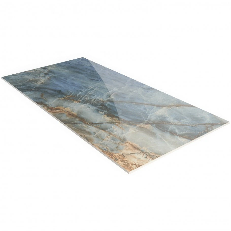 Vision Stone Blue 24x48 Polished Porcelain Tile Sample - Image 2