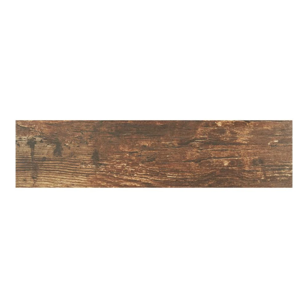 MSI Redwood Mahogany 6 In. X 24 In. Matte Porcelain Floor And Wall Tile (10 Sq. Ft. / Case) - Image 3