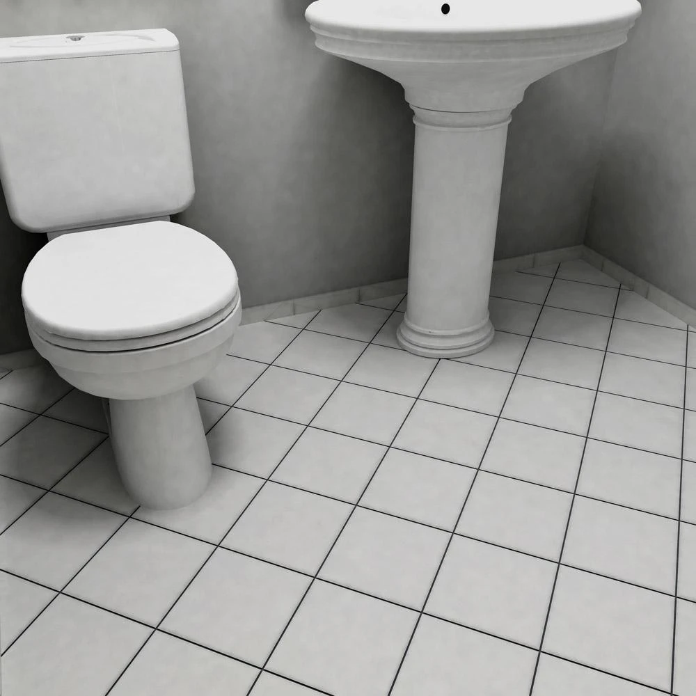 Merola Tile Revival White 7-3/4 In. X 7-3/4 In. Ceramic Floor And Wall Tile - Image 2