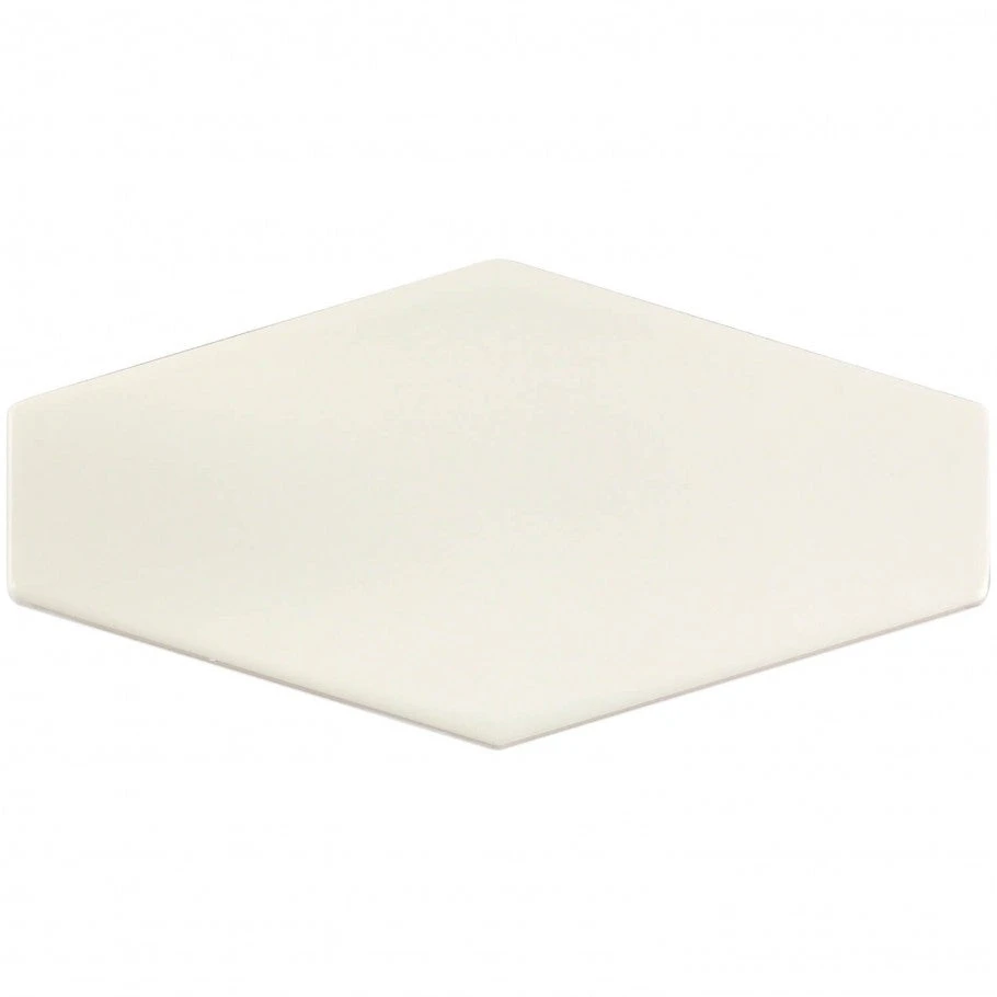 Midland Hexagon Vanilla 4 In. X 8 In. Glazed Ceramic Tile Sample