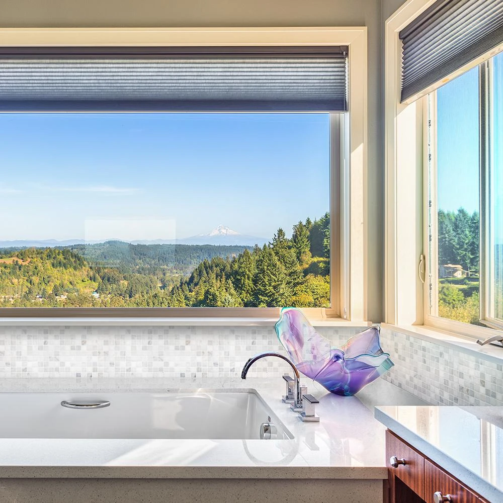 Jeffrey Court Carrara White 11.75 In. X 11.75 In. X 10 Mm Honed Marble Mosaic Floor And Wall Tile - Image 2