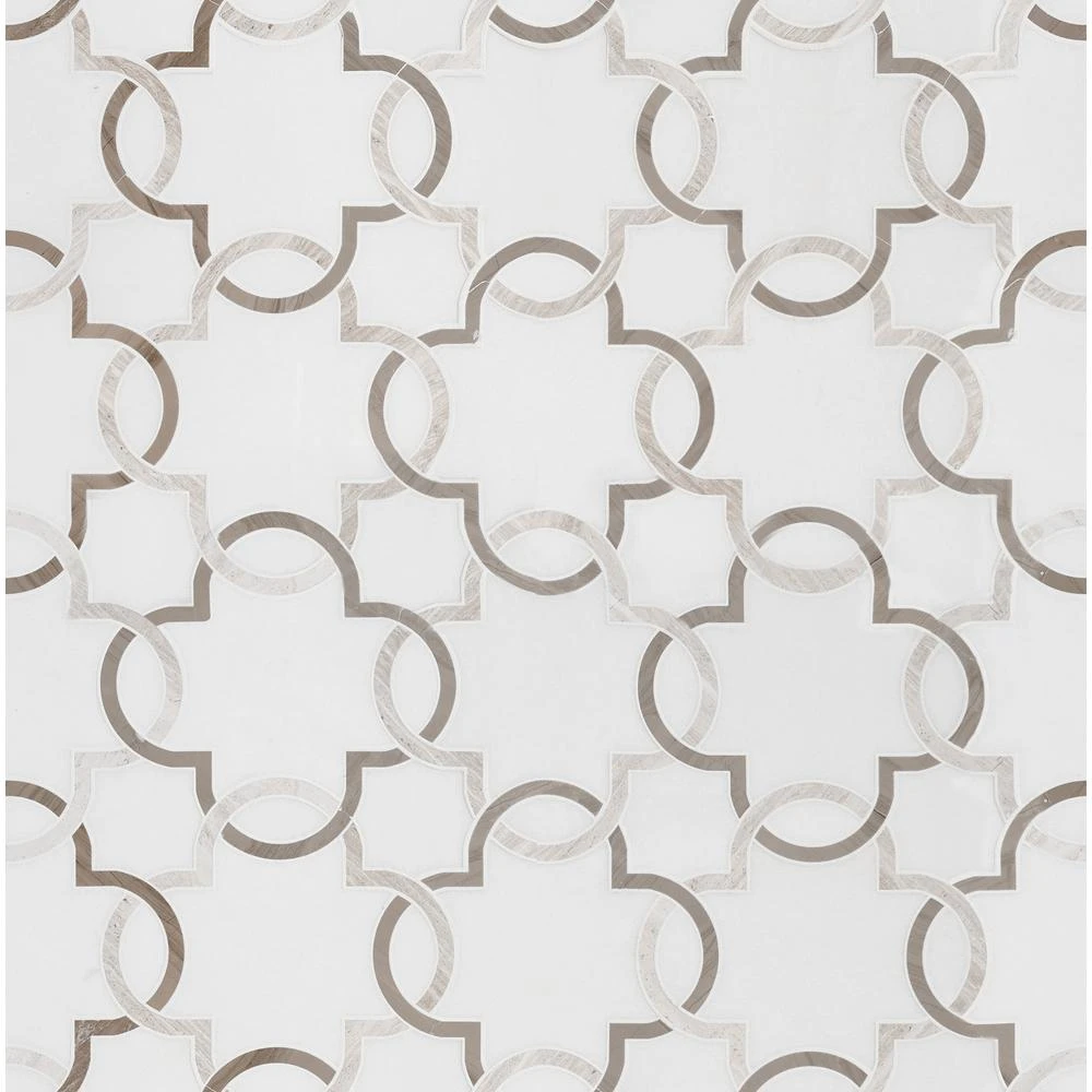 MSI Marbella Diamond 12 In. X 12 In. X 10mm Polished Marble Mesh-Mounted Mosaic Tile (10 Sq. Ft. / Case) - Image 19