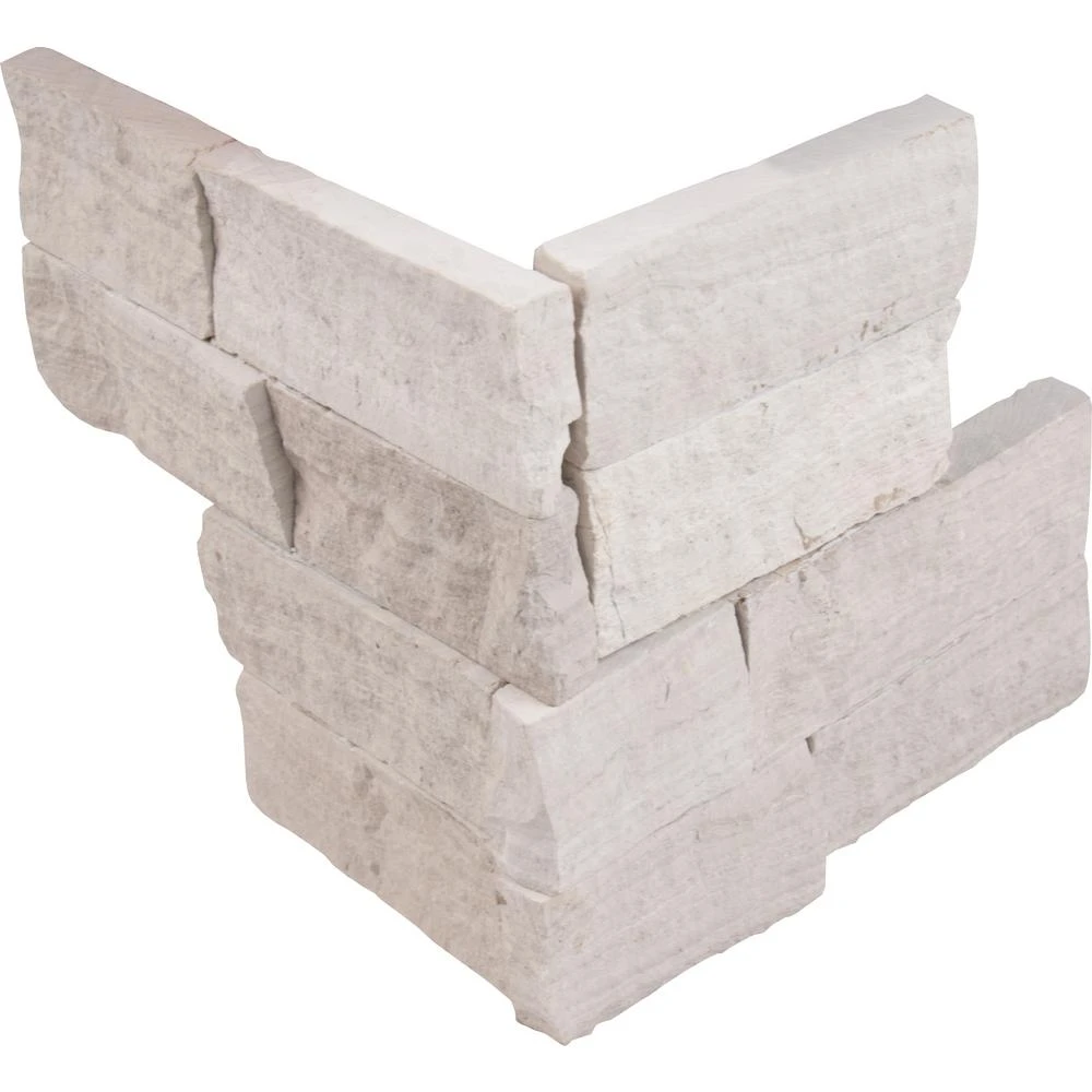 MSI Alaska Gray Ledger Corner 6 In. X 6 In. X 6 In. Natural Marble Wall Tile (2.5 Sq. Ft. / Case) - Image 5