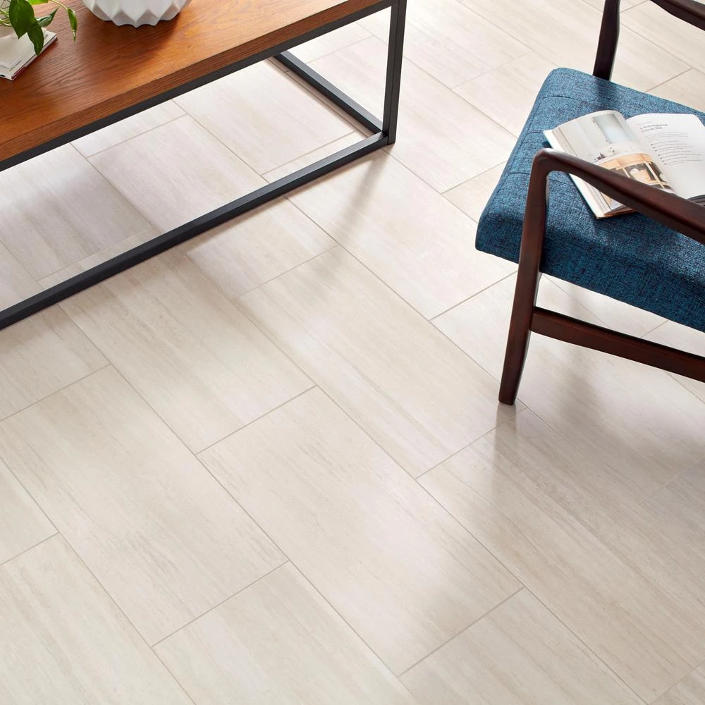 Daltile QuicTile 12 In. X 24 In. Cliff Stone Matte Color Body Porcelain Locking Floor Tile (9.6 Sq. Ft. / Case) - Image 5