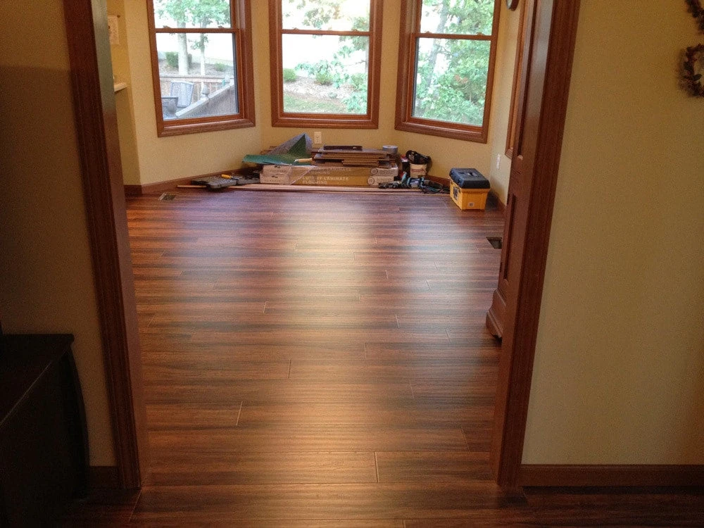 BuildDirect Balinese Rosewood 12mm 48" X 6.5" Laminate Flooring (15.1sq. Ft. Per Box) - Image 6