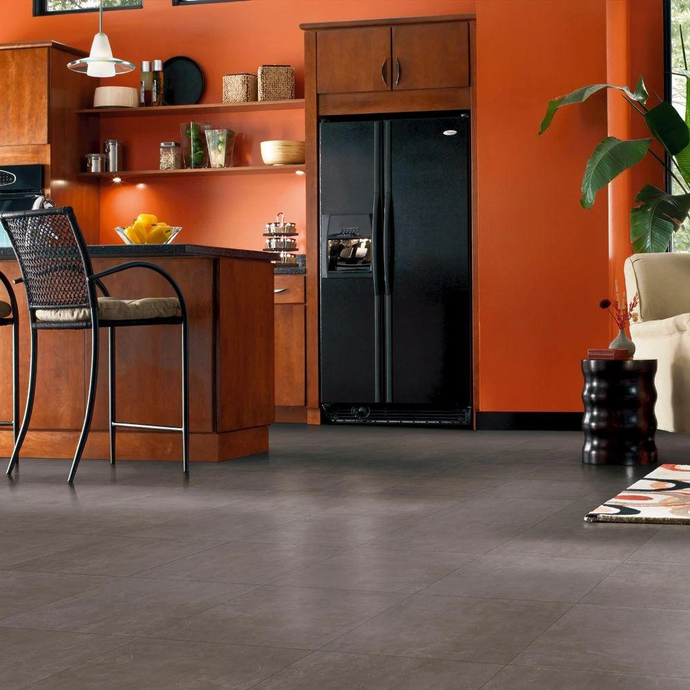 TrafficMASTER Groutable 18 In. X 18 In. Taupe Cotto Peel And Stick Vinyl Tile (36 Sq. Ft. / Case) - Image 2